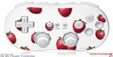 Wii Classic Controller Skin - Strawberries on White