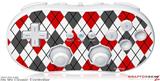 Wii Classic Controller Skin - Argyle Red and Gray
