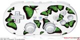 Wii Classic Controller Skin - Butterflies Green