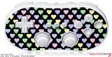 Wii Classic Controller Skin - Pastel Hearts on Black