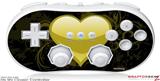 Wii Classic Controller Skin - Glass Heart Grunge Yellow