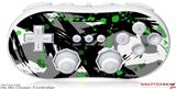 Wii Classic Controller Skin - Abstract 02 Green