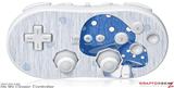 Wii Classic Controller Skin - Mushrooms Blue