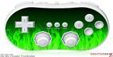 Wii Classic Controller Skin - Fire Green
