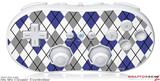 Wii Classic Controller Skin - Argyle Blue and Gray