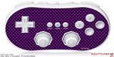 Wii Classic Controller Skin - Carbon Fiber Purple