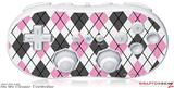 Wii Classic Controller Skin - Argyle Pink and Gray