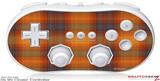 Wii Classic Controller Skin - Plaid Pumpkin Orange