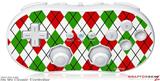 Wii Classic Controller Skin - Argyle Red and Green