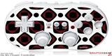 Wii Classic Controller Skin - Red And Black Squared