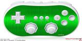 Wii Classic Controller Skin - Brushed Metal Green