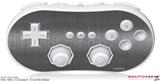 Wii Classic Controller Skin - Brushed Metal Silver