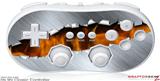 Wii Classic Controller Skin - Ripped Metal Fire