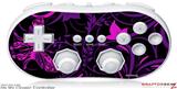 Wii Classic Controller Skin - Twisted Garden Purple and Hot Pink