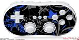 Wii Classic Controller Skin - Twisted Garden Gray and Blue