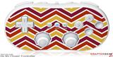 Wii Classic Controller Skin Zig Zag Yellow Burgundy Orange