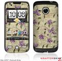 HTC Droid Eris Skin Flowers and Berries Purple