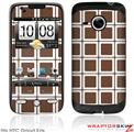 HTC Droid Eris Skin Squared Chocolate Brown