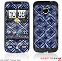 HTC Droid Eris Skin Wavey Navy Blue