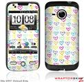 HTC Droid Eris Skin - Kearas Hearts White