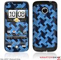 HTC Droid Eris Skin Retro Houndstooth Blue