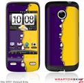 HTC Droid Eris Skin Ripped Colors Purple Yellow