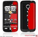 HTC Droid Eris Skin Ripped Colors Black Red