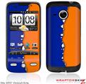 HTC Droid Eris Skin Ripped Colors Blue Orange