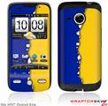 HTC Droid Eris Skin Ripped Colors Blue Yellow