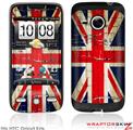 HTC Droid Eris Skin Painted Faded and Cracked Union Jack British Flag