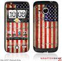 HTC Droid Eris Skin Painted Faded and Cracked USA American Flag
