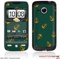 HTC Droid Eris Skin Anchors Away Hunter Green