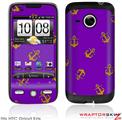 HTC Droid Eris Skin Anchors Away Purple