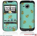 HTC Droid Eris Skin Anchors Away Seafoam Green