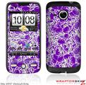 HTC Droid Eris Skin Scattered Skulls Purple