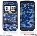 HTC Droid Eris Skin HEX Mesh Camo 01 Blue Bright