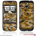 HTC Droid Eris Skin HEX Mesh Camo 01 Orange