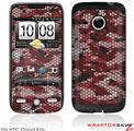 HTC Droid Eris Skin HEX Mesh Camo 01 Red