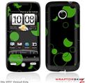 HTC Droid Eris Skin - Lots of Dots Green on Black