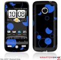 HTC Droid Eris Skin - Lots of Dots Blue on Black