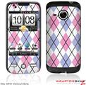 HTC Droid Eris Skin - Argyle Pink and Blue