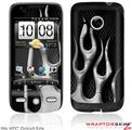 HTC Droid Eris Skin - Metal Flames Chrome