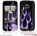 HTC Droid Eris Skin - Metal Flames Purple