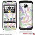 HTC Droid Eris Skin - Neon Swoosh on White