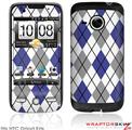 HTC Droid Eris Skin - Argyle Blue and Gray