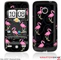 HTC Droid Eris Skin - Flamingos on Black
