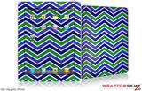 iPad Skin Zig Zag Blue Green