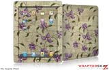 iPad Skin Flowers and Berries Purple