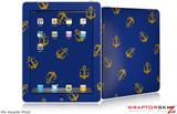 iPad Skin Anchors Away Blue