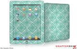 iPad Skin Wavey Seafoam Green